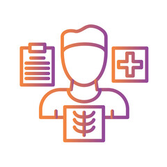 Patient Examination Icon Design