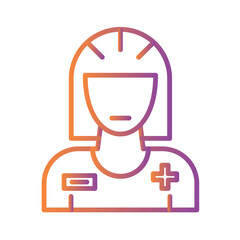 Female Patient Icon Design
