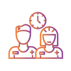 Patients Waiting Icon Design