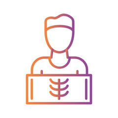 Man X ray Icon Design