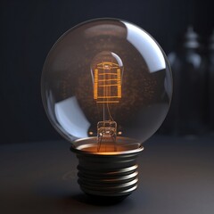 Old style traditional lightbulb