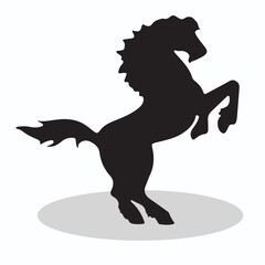 Zorse silhouettes and icons. Black flat color simple elegant Zorse animal vector and illustration.