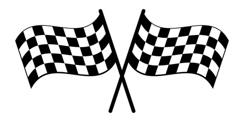 finish flag icon. Finish line Success concept. Finish Banner Speed Flag. Competition sport Race flag symbol. Start and Winner Finish banner racing grunge flag tire track checker marks, runners sport.