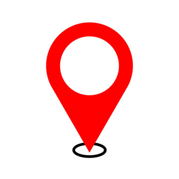 Location icon place logo. GPS Location navigation icon. Map pin location icons. Place position marker travel distance icon. Address location pointer GPS symbol. Geolocation gps tag map label.