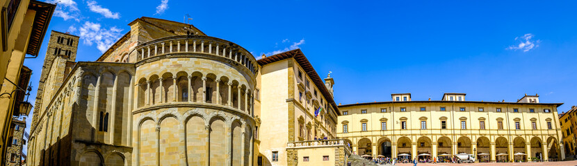 Obraz premium old town of Arezzo in Italy