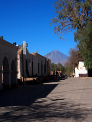 San Pedro de Atacama, Chile: 20.08.2020: Square in San Pedro