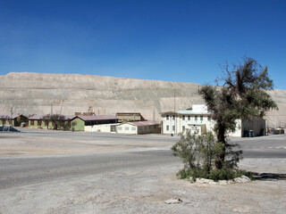 Fototapeta premium Abandoned mining town in Chuquicamata, Calama, Chile