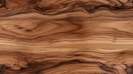 Papier Peint photo Lavable Bois detailed core walnut wood with veins  texture for furniture textures with details tile format repetitive pattern - generative ai