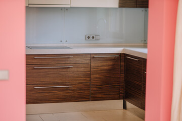 Part of kitchen appliances, view from another room