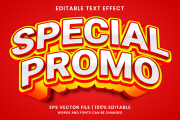 Special sale promo 3d editable text effect