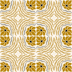 Holiday Poster tile Christmas wall art print xmas bell leaf botanical 70s wall art clipart holly jolly baby card merry tree Seamless Pattern