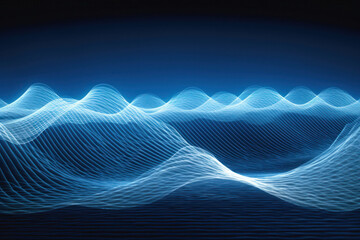 Physics waves, abstract illustration. Created using generative Al tools.