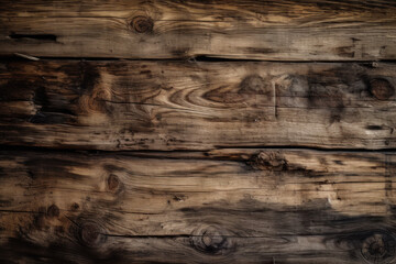 Naklejka na ściany i meble Vintage Rustic Wood Panel Texture - Aged Wooden Background Created with Generative AI and Other Techniques