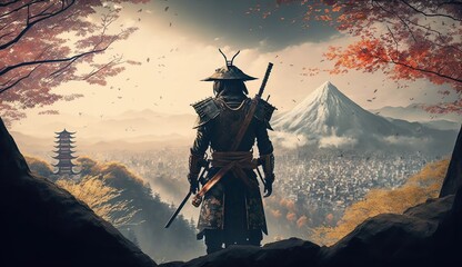 Samurai in an epic environment.