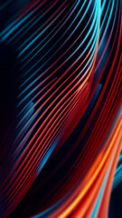 Abstract 3d wavy colorful background banner design with blue, orange and red colors
