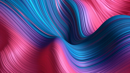 Abstract 3d wavy colorful background banner design with pink and blue colors