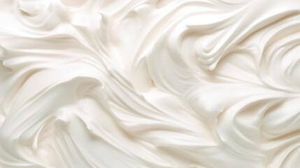 Vanilla ice cream, Soft yogurt icecream texture satin background top view