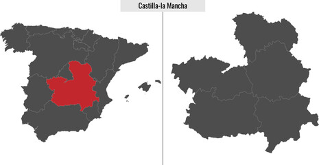 map of Castilla-La Mancha