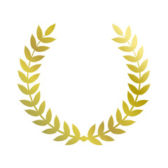 gold laurel wreath