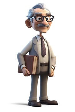 teacher 3d character 