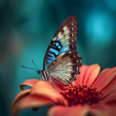 borboleta em macro, criado por Inteligência artificial.