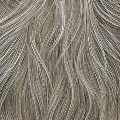 Illustration close-up of blond curly hair. Back view hairstyle with long wavy hair. The image was created using generative AI.