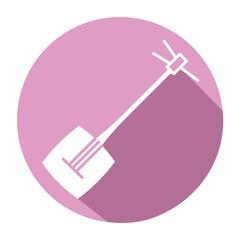 Isolated banjo icon Flat design Musical instrument Vector