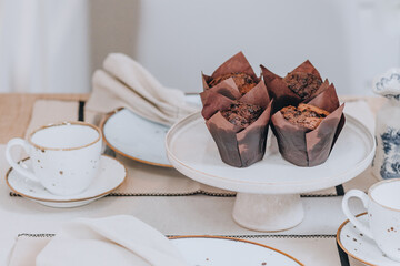chocolate cake on a plate