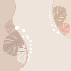 Neutral color pattern background template Vector