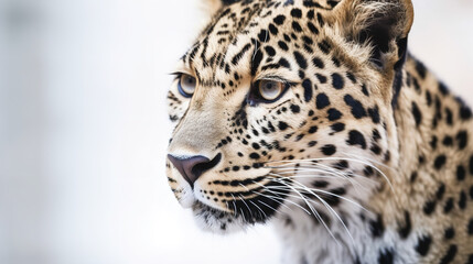 Obraz na płótnie Canvas close up of leopard