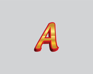 alphabet, letter, 3d, sign, a, symbol, font, abc, text, number, four, icon, illustration, metal, triangle, gold, design, type, 4, character, vector, letters, object, shape, shiny