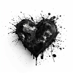 heart made of splashes