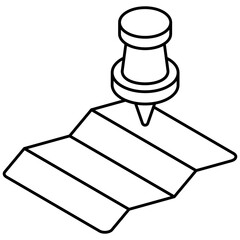 Creative design icon of map