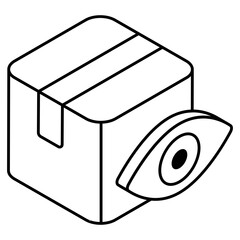 A unique design icon of parcel monitoring 