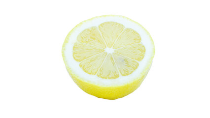 halfof an lemon isolated on transparent background, Fresh and Juicy fruit, transparent png, collection, cut out