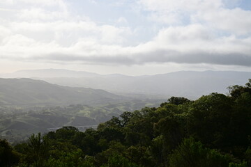 clouds over the mountains
