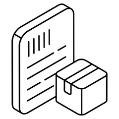 A unique design icon of invoice