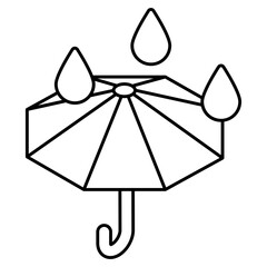 A perfect design icon of rainshade 