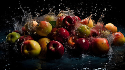 Fototapeta na wymiar Gourmet Fruit and Vegetable Photography