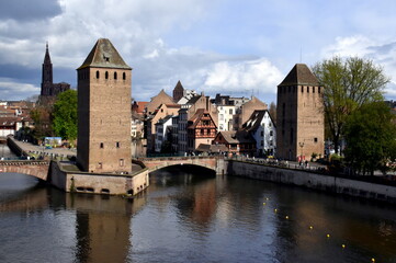 Barage Vauban in Straßburg unter Wolken