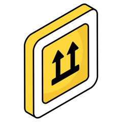 Perfect design icon of forward Ahead board