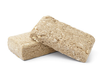 Sweet halva on white background