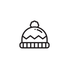 winter hat icon design template