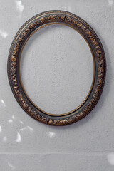 Handcrafted vintage golden bronze picture frame 