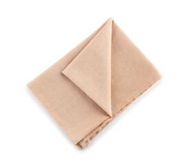 New folded napkin isolated on white background