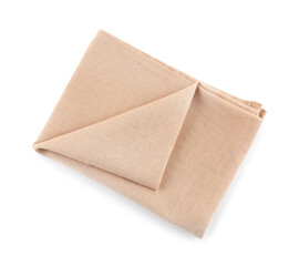 New folded napkin isolated on white background