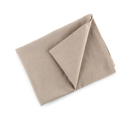 New fabric napkin on white background