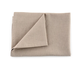 New fabric napkin on white background