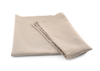 New fabric napkin on white background