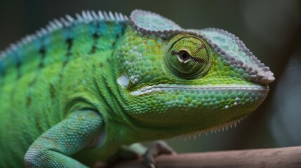 Fototapeta premium Chameleon Generative AI